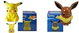 Pokemon Pikachu And Eeveeセラミックコイン貯金箱セット