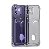 【 iPhone 12 用 ケース 黄変防止 】【落下衝撃吸収&背面カードポケット】iPhone 12 用 ケース スマホケース 【柔らかくて頑丈な保護TPUを採用】 カード収納 背面ポケット TPUケース 軽量 スマホ 携帯ケース iphoneケース スマホカバー ブラック 282-ap-bk