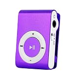 ulafbwur ミニMP3プレーヤー モバイルフラッシュドライブ 実用的なUSB MP3オーディオ音楽プレーヤー パープル