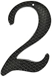 Hy-Ko DC-5/2 House Number " 2 " Colonial Hammered Black, 4-1/2" [並行輸入品]