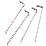 Suncast 8-Inch Metal Garden Stakes, Silver (Pack of 4) [並行輸入品]