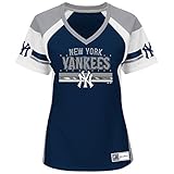 ニューヨーク・ヤンキースの女性のドラフトMeジャージーVネックTシャツ S