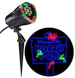 Gemmy Lightshow Projection LED Multi Color Christmas North Pole Outdoor Stake Light Projector [並行輸入品
