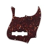 Fender ピックガード Pure Vintage '64 Jazz Bass®, 11-Hole Mount, Tortoise Shell, 4-Ply