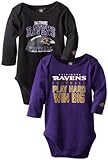 NFL Baltimore Ravens Boy 's長袖ボディスーツ ブルー