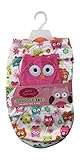 Little Beginnings Swaddle Set with Bonus Hat Pink Owls 0-3 Months by Little Beginnings