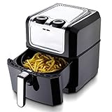 新しい空気フライヤー、1400W高出力家庭用電気フライヤー、3.2L大容量フライス機、黒