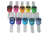 JomMart 小型 デジタル カウンター 計数器 数取器 指用 10個 セット (10色A) MJ0030