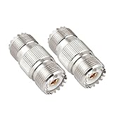 SODIAL(R)UHF SO-239メスへのメスRF同軸コネクタストレートアダプタ 2個