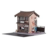 1:64 車ガレージジオラマモデル DIY 建築建物 DIY シーンモデル 1/64 ステレオバーベキューハウスシーン