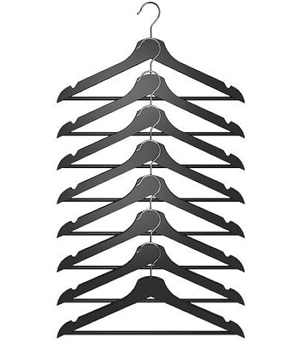 ◆ IKEA 木製 ハンガー BUMERANG 49本 ダークブラウン ◆ BUMERANG hanger, natural - IKEA