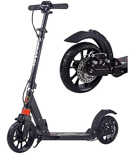 ★高さ3段調整★ 折り畳み式 キックボード ブレーキ装備 黒 他カラー有 ☆高さ3段調整☆ 折り畳み式 キックボード ブレーキ装備 黒 他