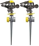 Nelson Plastic Pulsating Sprinkler Head on Metal Spike, Two-Pack 50202 [並行輸入品]