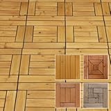 ウッドデッキパネル【Bタイプ】【ナチュラル】54枚セット