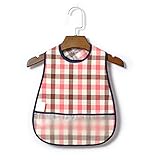 BEATON　JAPAN　 防水 スタイ 食事用 エプロン 洗濯機 洗える コットン (レッド)