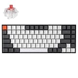 【国内正規品】Keychron K2 Version2 ホットスワップ対応ワイヤレス・ゲーミングメカニカルキーボード84キー/USレイアウト/White LEDライト/ダブルショットキーキャップ/Gateron G Proメカニカルスイッチ/有線無線対応/Mac Windows対応/Nキー・ロールオーバー対応 (Gateron G Pro赤軸（ホットスワップ対応）)