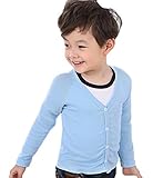 Snone子供服 シンプル 無地 カーディガン 長袖 ニット セーター 女の子 男の子 兼用 vネック 防寒 春秋 通学 普段着