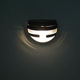 XuBa 半円形ソーラー駆動庭のランプ 屋外芝生ライト ストリートライト 暖かい白