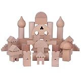 52個 積み木 子供 ブナ原木 無味 知育おもちゃ