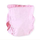 エルフ ベビー(Fairy Baby) 幼児 春夏用 オーガニックコットン 水洗い 再利用可能 赤ちゃん 布おむつカバー (ピンク、M)