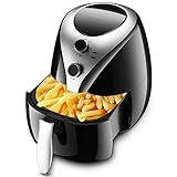 新しい空気フライヤー、完全自動インテリジェント無しフライヤー、1400Wハイパワー家庭用電気フライヤー、黒