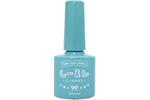 MYmama オリジナル粘着液 しーるん 15mL ポリッシュタイプシールのり 刷毛付き 文具 ホビー 手芸用品