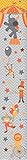 Mona Melisa Designs Circus Boy Growth Chart Multicolored [並行輸入品]