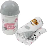 トルネ 抗菌 おしぼりセット ネコのあつまり やわらかい肌触り 綿100% P-3700