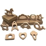 Kissteether 33pcs オーガニックベビー歯磨き粉歯磨き粉自然一口木製のおもちゃのベビーシャワーのギフト幼児歯磨き粉新生児ギフト (33pcs)