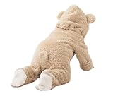 （コズーン）KO ZOON D2 Baby's 赤ちゃん ボア 着ぐるみ モコモコ 動物 コスチューム くま ひつじ ライオン うさぎ さる (90cm, ベージュ)
