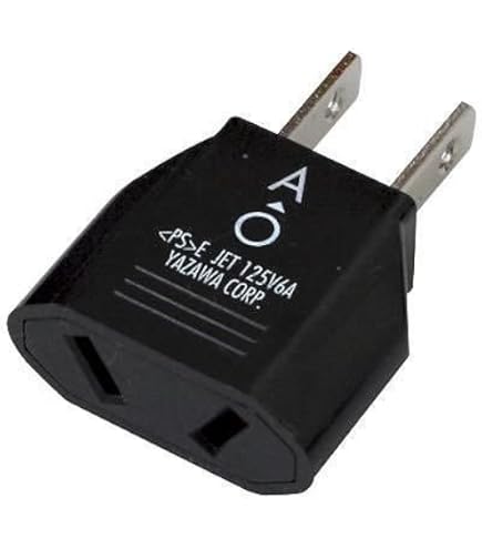 Amazon.co.jp: ヤザワ 電源変換プラグ（Oタイプ→Aタイプ）HPJP4-BK