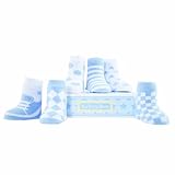 Elegant Baby オーガニックソックス ベビーブルー 6PBOXセット 78073