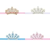 【ノーブランド品】 赤ちゃん　飾り　ラインストーン　クラウン　ヘアバンド　誕生日　パーティー　写真道具　全４色 - 金色