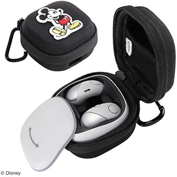 Amazon Sony Wf Sp700n ディズニーキャラクター 耐衝撃 キャリングケース カラビナ付き ミッキー レイ アウト イヤホン ヘッドホンケース