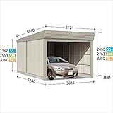 タクボガレージ　ベルフォーマ　SL-SZ3153　多雪型　結露減少型　『シャッター車庫　ガレージ』 　サルファ―シルバー（受注生産品）