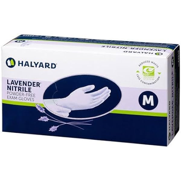 Amazon.co.jp: [Ay+] ハリヤード HALYARD ラベンダー ニトリルグローブ
