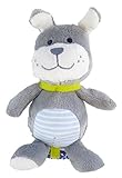 Carter's Baby "Chime & Chew" Plush Rattle (Grey Puppy) by Sassy [並行輸入品]