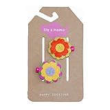 lily & momo ヘアクリップ(2コセット)/プチフラワー 【ヘアアクセサリー】【ハンドメイド風】【フエルト】 AKLM00122