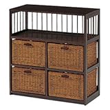 キャビランドリー　チェスト　アジアン家具　籐家具　RN-2516　収納BOX　収納ケース　枯淡/こたん