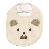 【SiShuNon/シシュノン】クマウサパイルベロアスタイ スタイ ベビー クマ ウサギ ベロア パイル 日本製 F 10 ベージュ