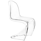 LexMod Slither Acrylic Kids Chair, Clear [並行輸入品]