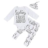 MIOIM ベビー服 子供服 上下セット 英字 プリント Tシャツ 男の子 女の子 長袖 パンツ セットアップ 帽子付き 秋 冬 0-18ヶ月