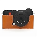 [恵＼イーサン] TP Original Leica CL 専用 オープナブルタイプ ハンドメイド本革 ボディケース 互換 電池交換便利 底面開閉 ハンドメイド本革ハーフカメラケースバッグカバー (イエロー)