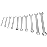 Fenteer 10本セット　リングスパナ　コンビネーション　レンチツール　8 -24mm　スチール　プロフェッショナル