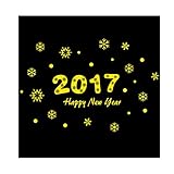 壁ステッカーアートhp95 ( TM )新しい年2017 Merry ChristmasウォールステッカーホームショップWindowsデカール装飾リムーバブルDIYウィンドウペーパーホームデコレーショ