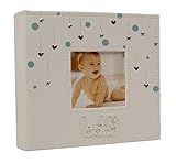 Baby Boy Hearts and Stars Photo Album Gift 80 x 6 x 4 by Little Stars