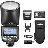 【Godox正規代理】Godox V1S Sony対応 76WS 2.4G TTL ラウンドヘッド 1/8000 HSS フラッシュ ストロボ Sony a7RII a7R a58 a99 ILCE6000L a7RIII a7R3 a9 a77II a77 a350 対応 [並行輸入品]