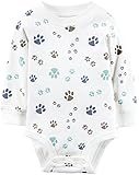 Carter's Baby Boys Single Bodysuit Ivory 6 Months [並行輸入品]
