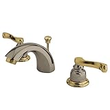Kingston Brass KB8959FL Two Handle 4 in. to 8 in. Mini Widespread Lavatory Faucet with Brass Pop-up