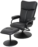 不二貿易 パーソナルチェア 703-3 合成皮革 ブラック 70195